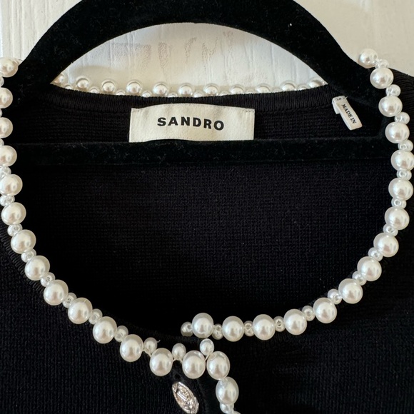 Sandro Pearl Cardigan - Size Small - Picture 3 of 4